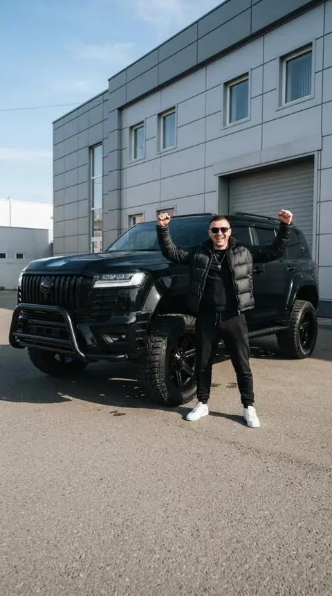 Фото с тюнингованным Land Cruiser