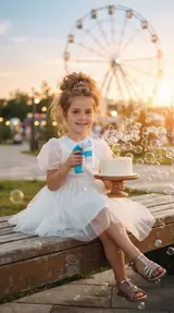 Фото именинницы у колеса обозрения