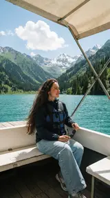 Кадр из поездки на горное озеро